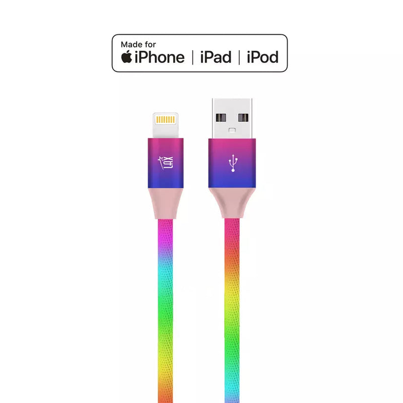 Apple MFi Certified Colorful Rainbow Lightning Cables for iPhone and iPad Mobile Accessories - DailySale
