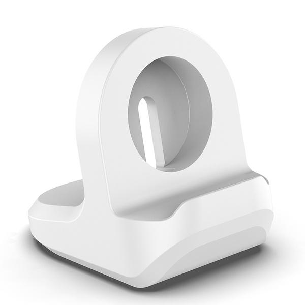 Apple Watch iWatch Silicone Charging Station Stand Smart Watches White - DailySale