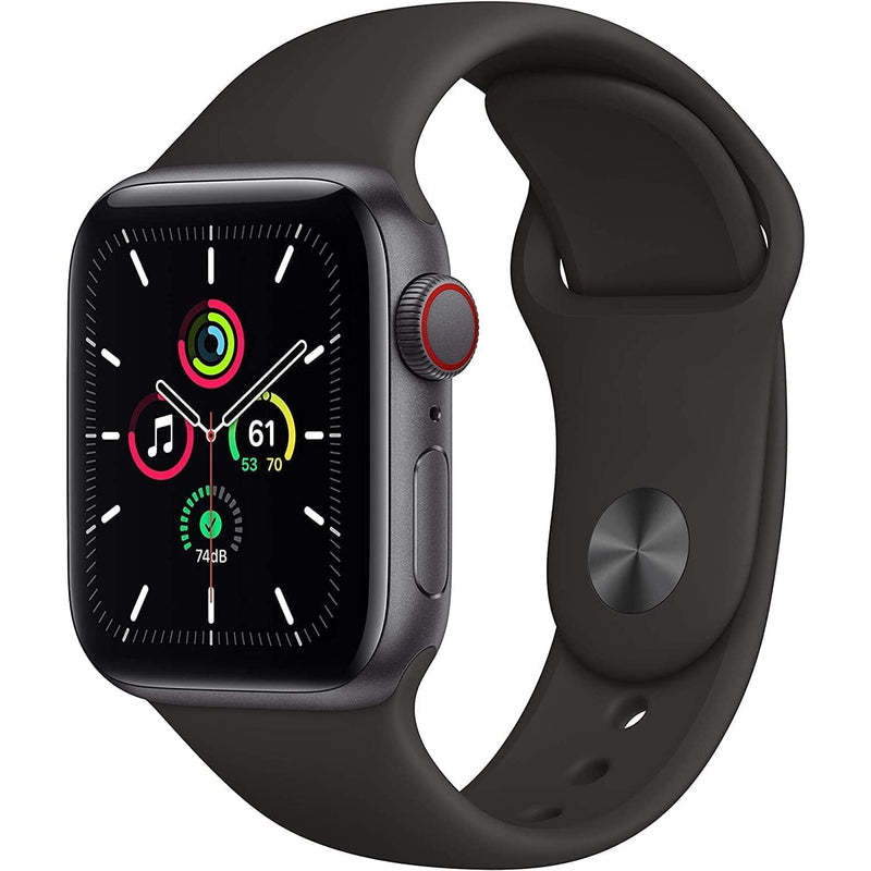 Apple Watch SE WiFi + 4G Cellular (Refurbished) Smart Watches Black 40mm - DailySale