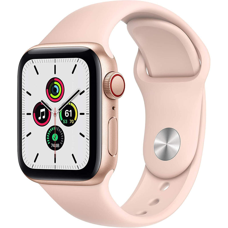 Apple Watch SE WiFi + 4G Cellular (Refurbished) Smart Watches Pink 40mm - DailySale