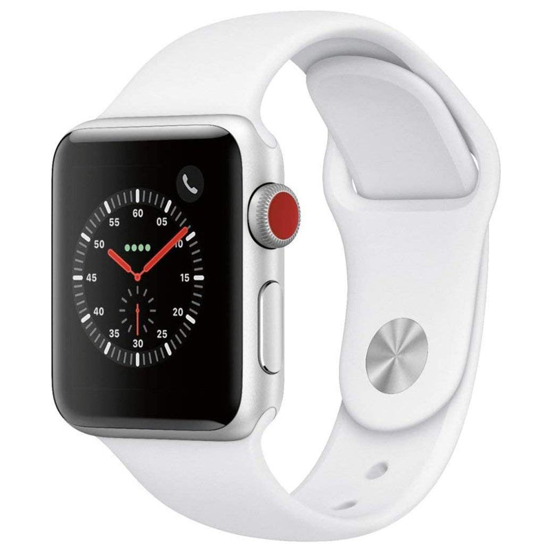 Apple Watch Series 3 GPS + Cellular 4G Smart Watches White 38MM - DailySale