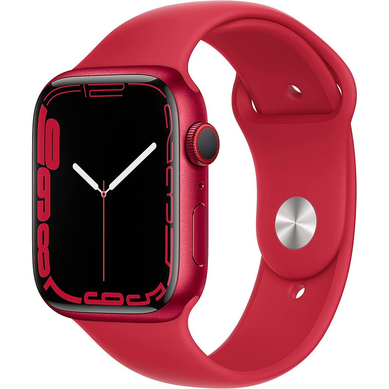 Apple Watch Series 7 GPS + Cellular 4G (Refurbished) Smart Watches Red 45mm - DailySale
