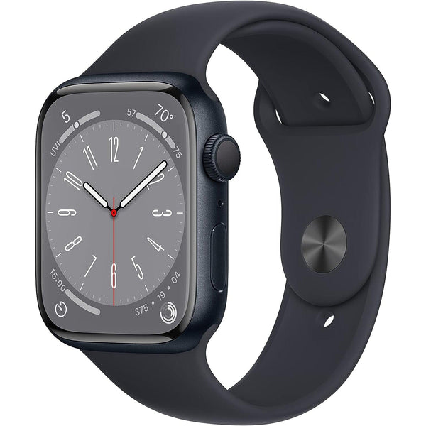 Apple Watch Series 8 (GPS 45MM) - Midnight Aluminum Case with Midnight Sport Band (Refurbished) Smart Watches - DailySale