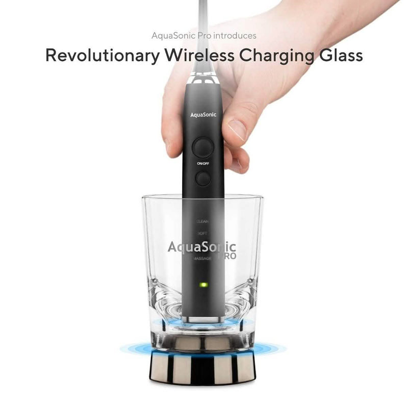 AquaSonic Black Series Pro Ultra Whitening 40,000 VPM Rechargeable Electric Toothbrush Beauty & Personal Care - DailySale