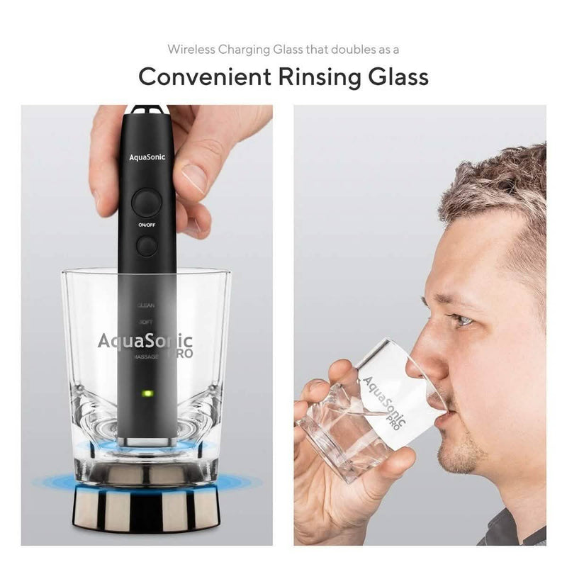 AquaSonic Black Series Pro Ultra Whitening 40,000 VPM Rechargeable Electric Toothbrush Beauty & Personal Care - DailySale