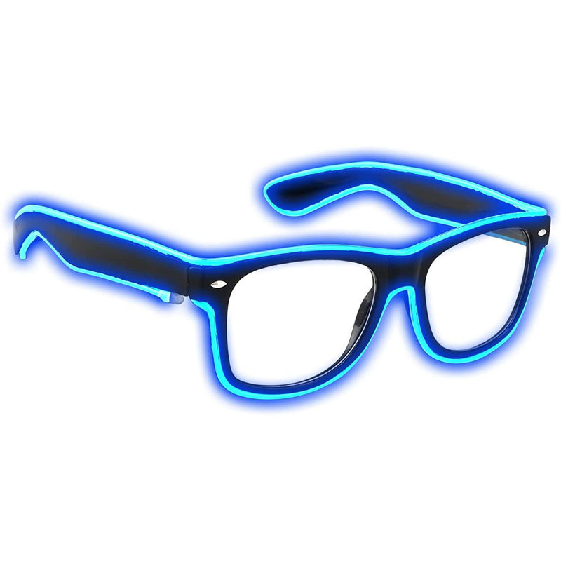 Aquat Light up EL Wire Neon Rave Glasses Men's Shoes & Accessories Blue - DailySale