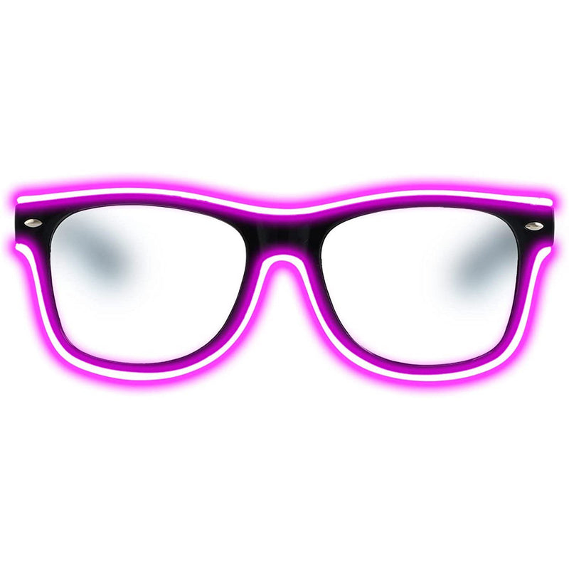 Aquat Light up EL Wire Neon Rave Glasses Men's Shoes & Accessories Pink - DailySale
