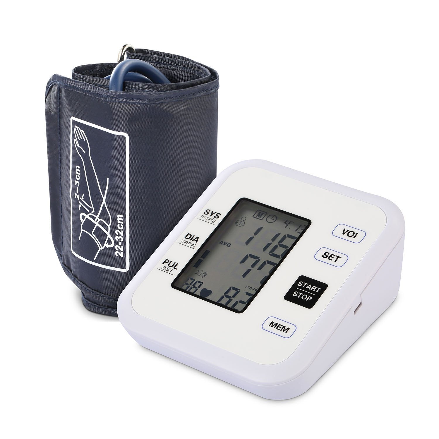 Arm Blood Pressure Monitor with Adjustable Cuff Wellness - DailySale