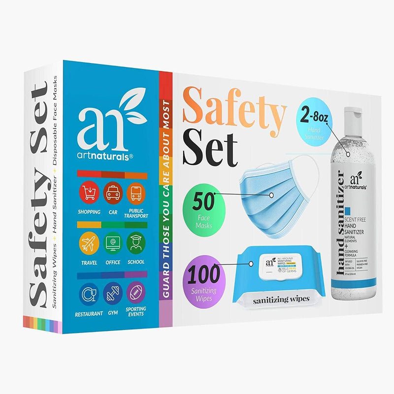 Art Naturals All Purpose Sanitizing Cleansing Personal Protection Kit Face Masks & PPE - DailySale