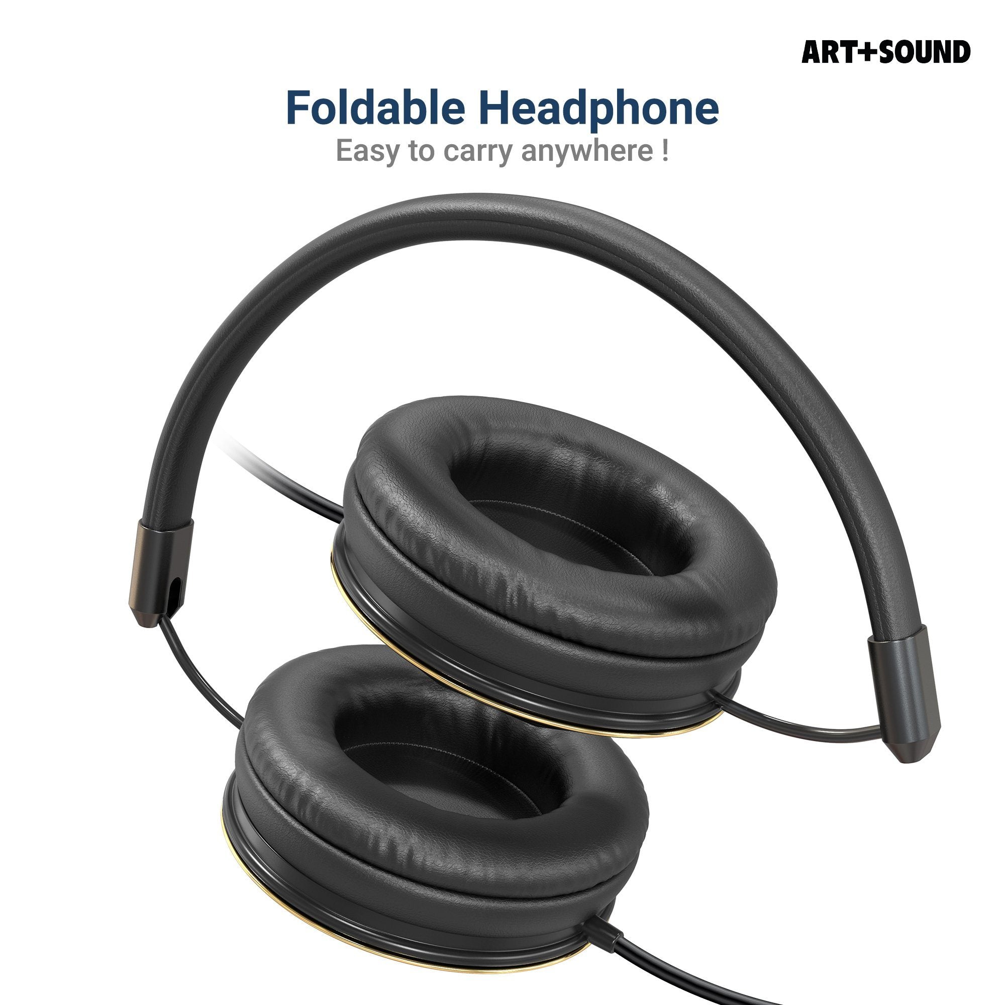 Art & Sound Faceted On-Ear Wired Headphones Headphones & Audio - DailySale