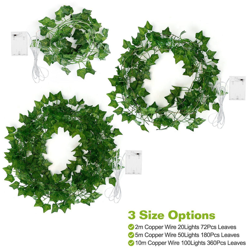 Artificial Ivy Leaves String Lights Outdoor Lighting - DailySale