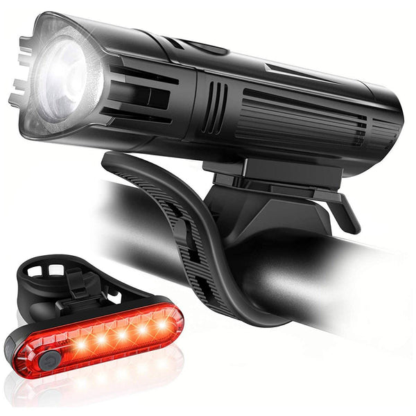 Ascher Ultra Bright USB Rechargeable Bike Light Set Sports & Outdoors - DailySale