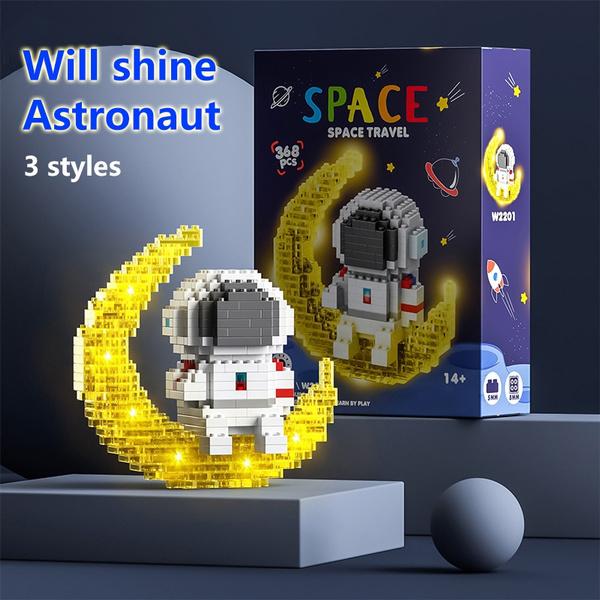 Astronaut Building Blocks LED Glowing Toys Toys & Games - DailySale