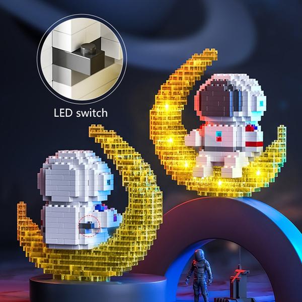 Astronaut Building Blocks LED Glowing Toys Toys & Games - DailySale