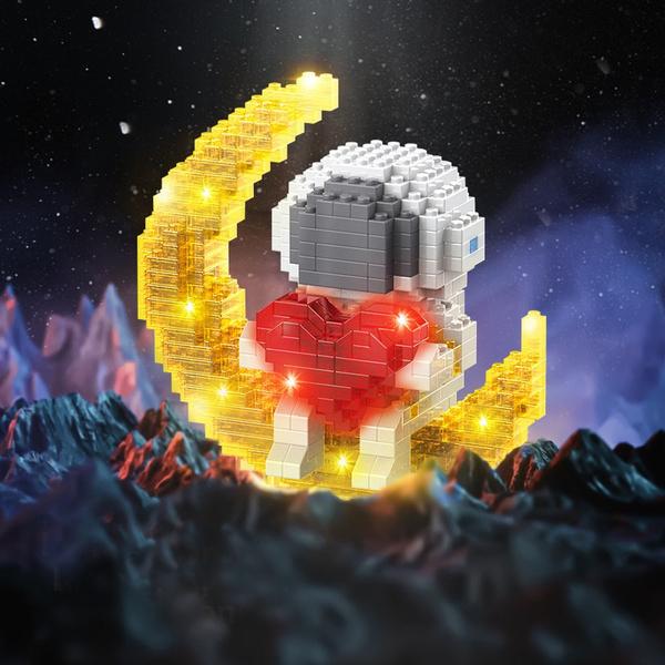 Astronaut Building Blocks LED Glowing Toys Toys & Games Love Astronaut - DailySale