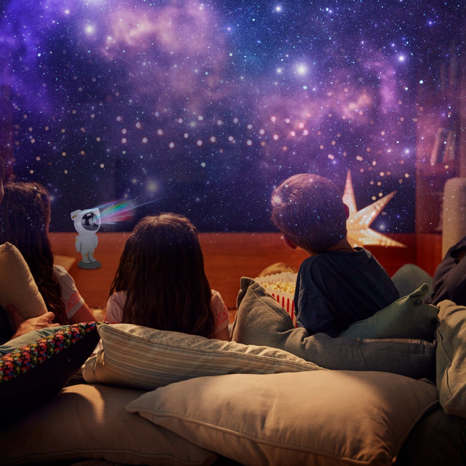 Astronaut Star Projector Light with Remote Control Indoor Lighting - DailySale