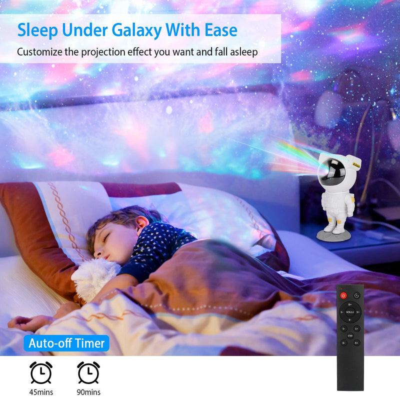 Astronaut Star Projector Light with Remote Control Indoor Lighting - DailySale