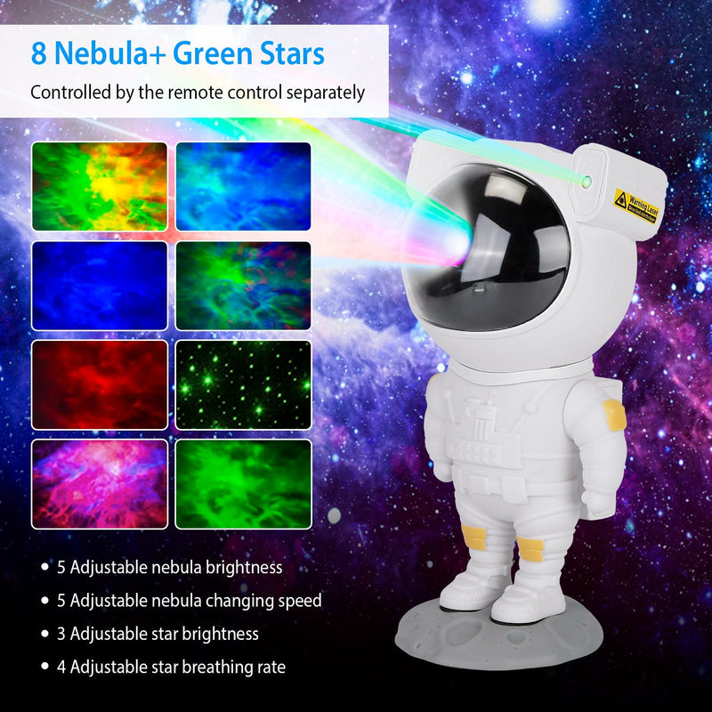 Astronaut Star Projector Light with Remote Control Indoor Lighting - DailySale