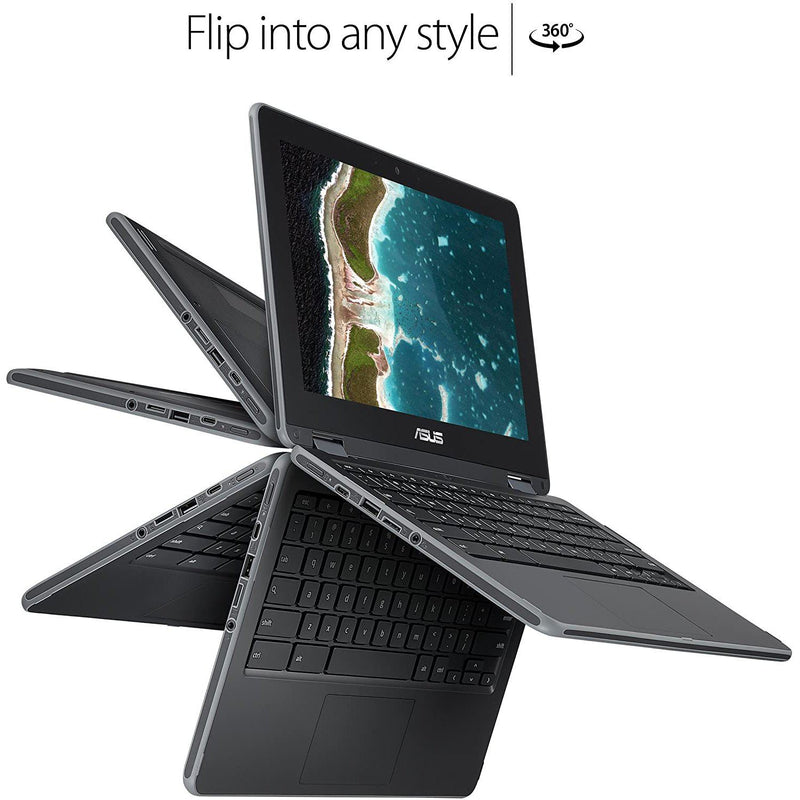 Asus 11.6" Chromebook Flip 2-in-1 4GB 32GB Laptops - DailySale