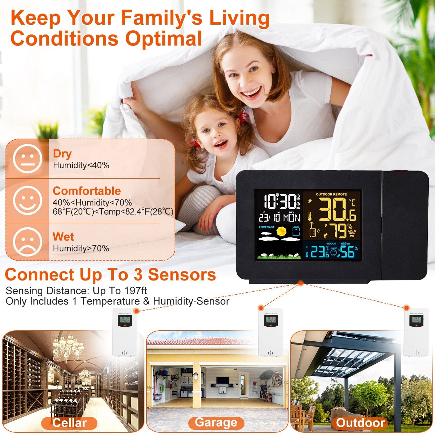 Atomic Projection Alarm Clock Household Appliances - DailySale