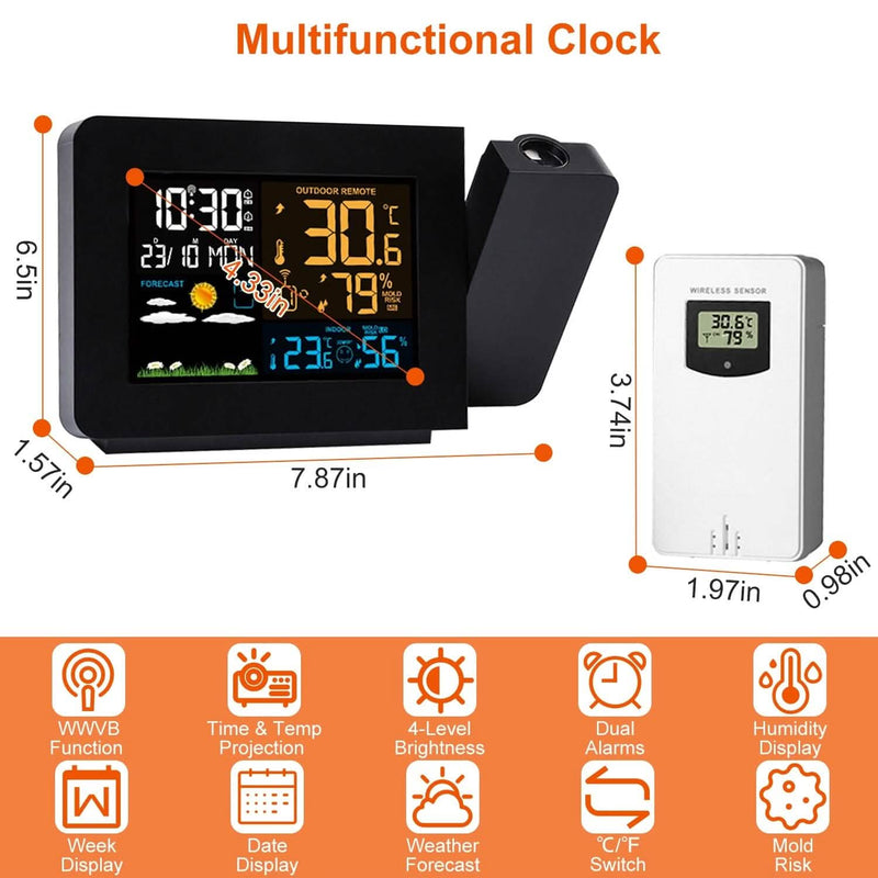 Atomic Projection Alarm Clock Household Appliances - DailySale