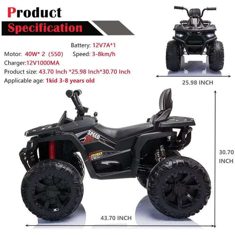 ATV Double Drive Children Ride On Car Toys & Games - DailySale