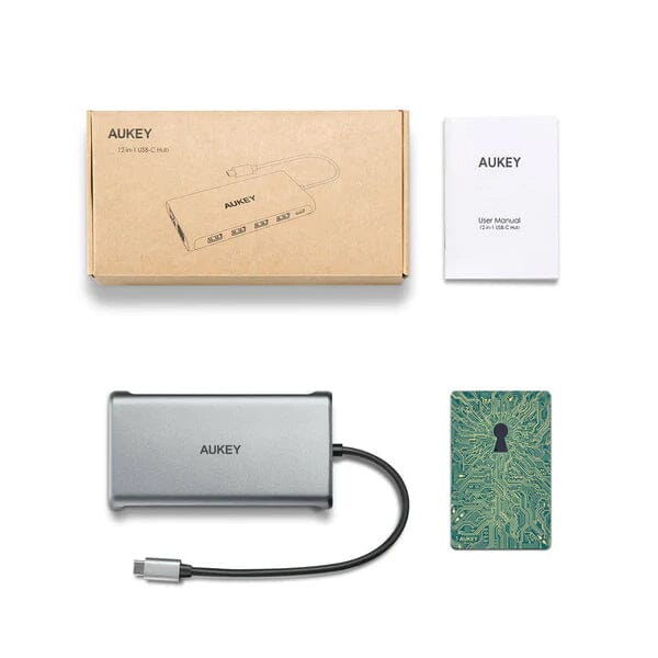 Aukey 12-in-1 USB-C Hub Computer Accessories - DailySale
