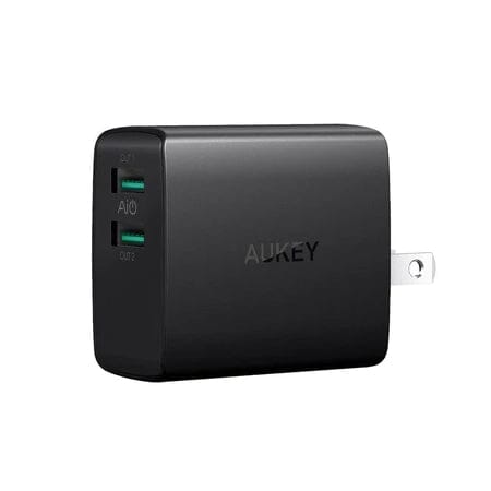 Aukey AMP Wall Charger Dual Port 4.8A USB Charger Mobile Accessories - DailySale