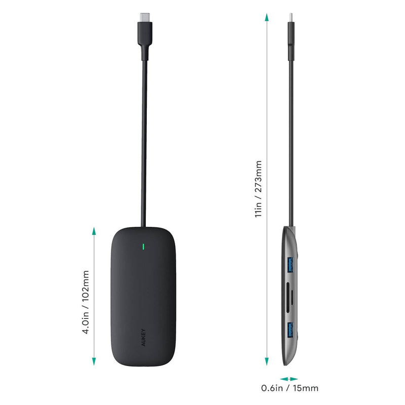 AUKEY CBC71 8 in 1 USB C Hub with Ethernet Port Computer Accessories - DailySale