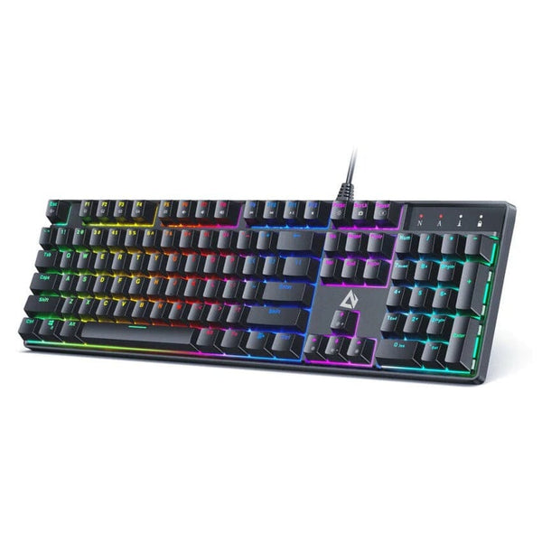 AUKEY KMG16 Mechanical Keyboard Blue Switches 104key Computer Accessories - DailySale