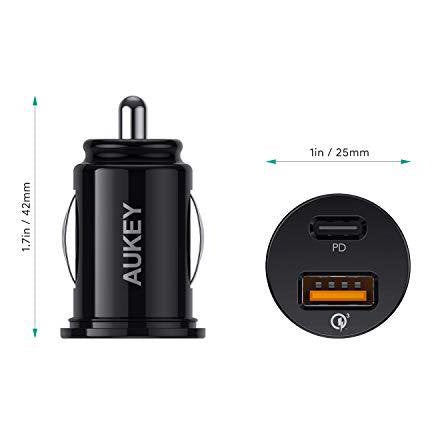 AUKEY USB C Car Charger Automotive - DailySale