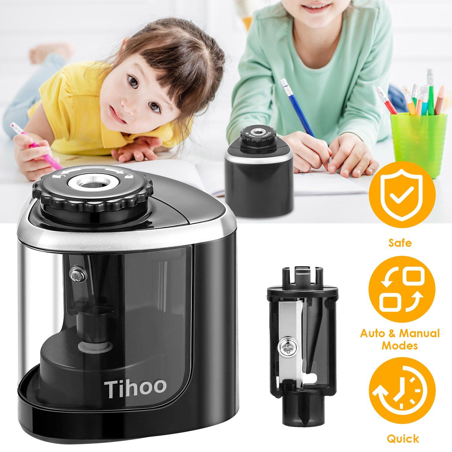 Auto Manual Electric Pencil Sharpener Everything Else - DailySale