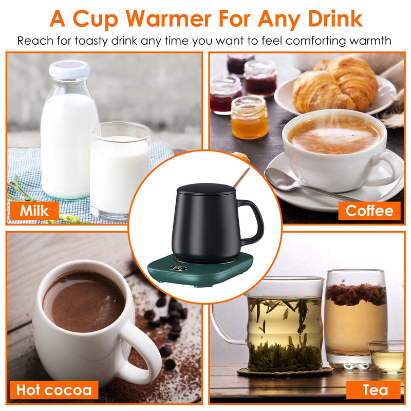 Mug Warmer, Coffee Warmer with Auto Shut Off, Coffee Cup Warmer with 3  Temperature Setting, Cup Warmer for Coffee/Milk/Tea/Beverage/Chocolate,  Smart