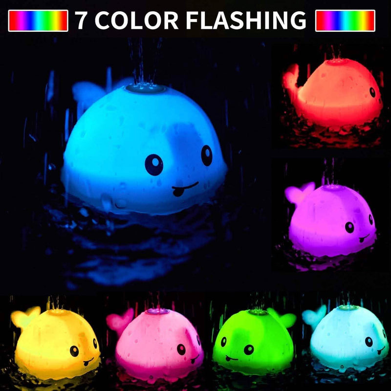 Auto Spray Water Whale Toy With Seven Kinds Of Flashing Light For Toddlers Toys & Games - DailySale