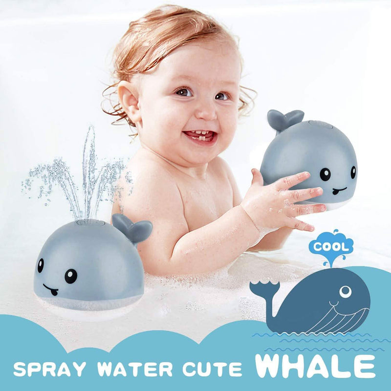 Auto Spray Water Whale Toy With Seven Kinds Of Flashing Light For Toddlers Toys & Games - DailySale