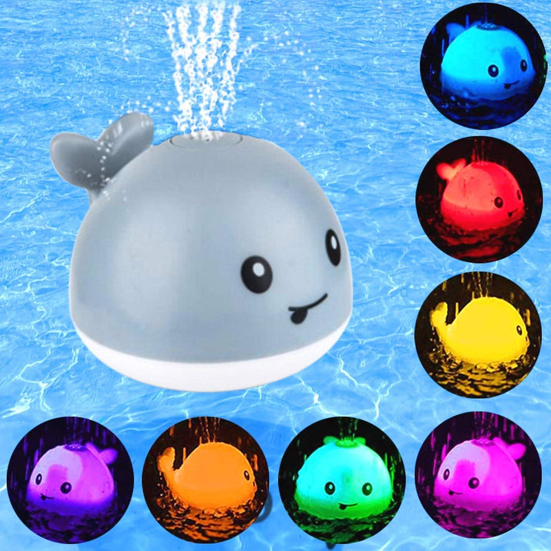 Auto Spray Water Whale Toy With Seven Kinds Of Flashing Light For Toddlers Toys & Games - DailySale