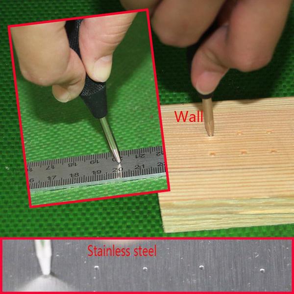 Automatic Center Pin Punch Strike Spring Loaded Marking Starting Holes Tool Home Improvement - DailySale
