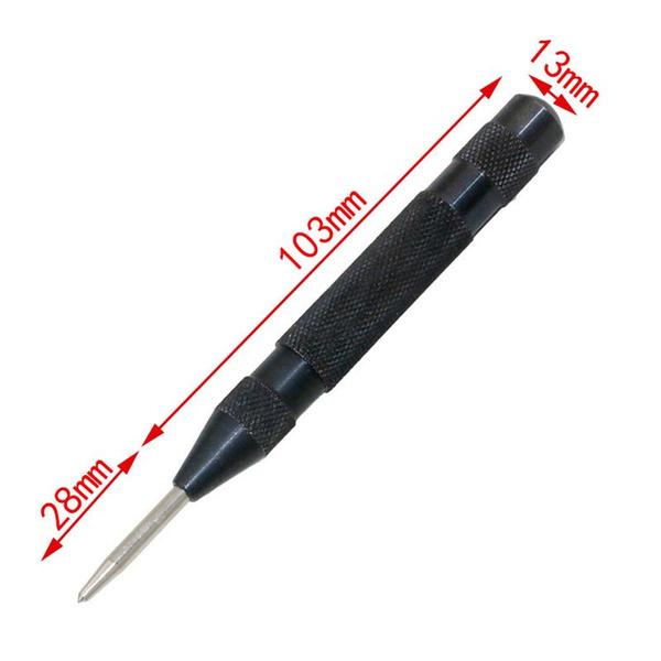 Automatic Center Pin Punch Strike Spring Loaded Marking Starting Holes Tool Home Improvement - DailySale