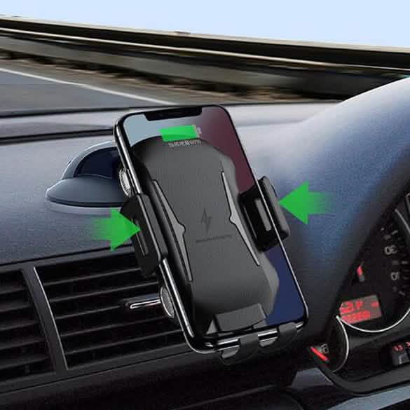 Automatic Clamping Wireless Car Charger Mount Automotive - DailySale