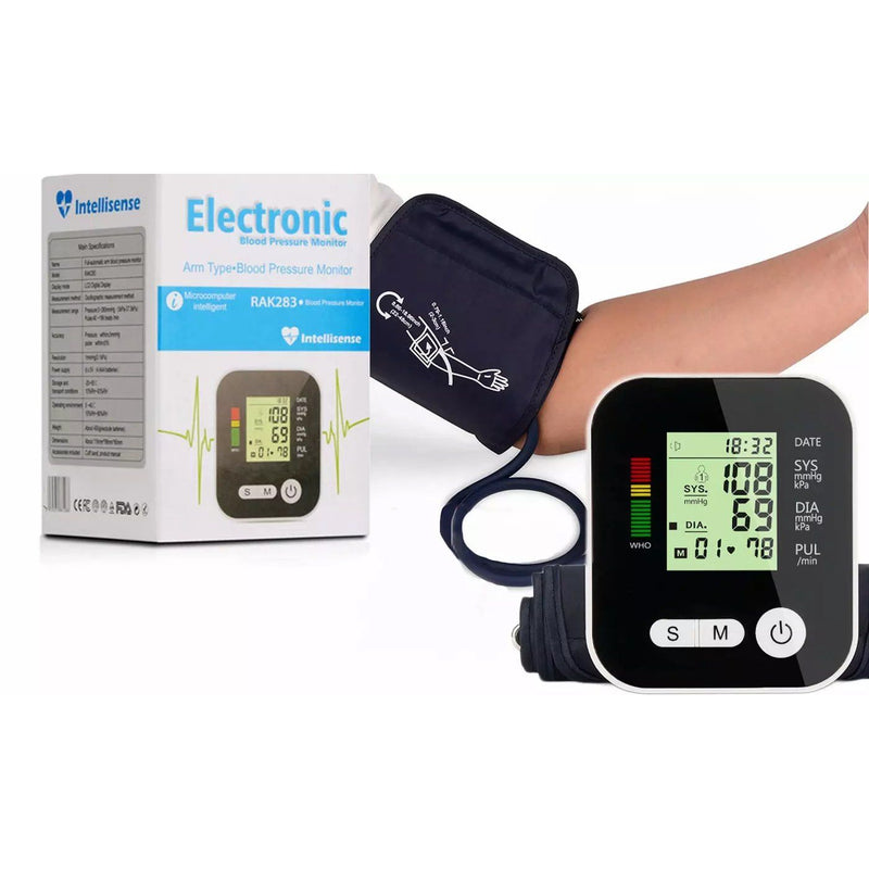 Automatic Digital Upper Arm Blood Pressure Cuff Monitor Sphygmomanometer Wellness - DailySale