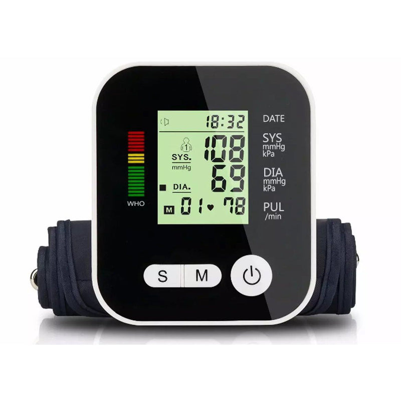 Automatic Digital Upper Arm Blood Pressure Cuff Monitor Sphygmomanometer Wellness - DailySale