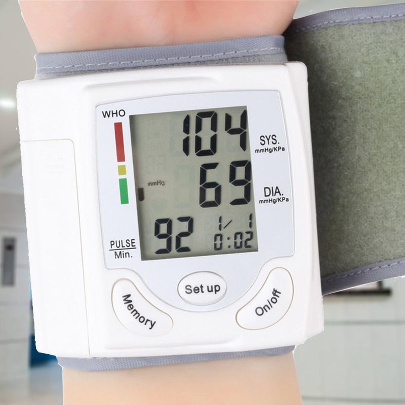 Automatic Digital Wrist Cuff Blood Pressure Monitor Wellness & Fitness - DailySale