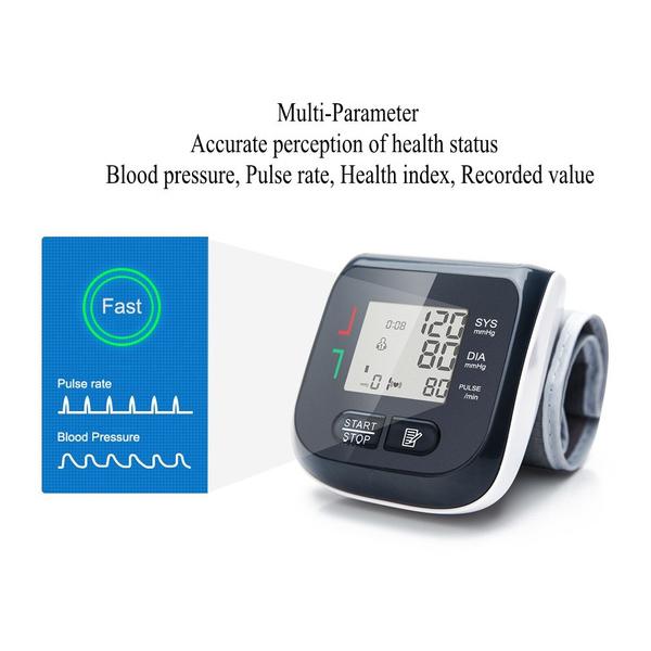 Automatic Digital Wrist Sphygmomanometer Wellness - DailySale