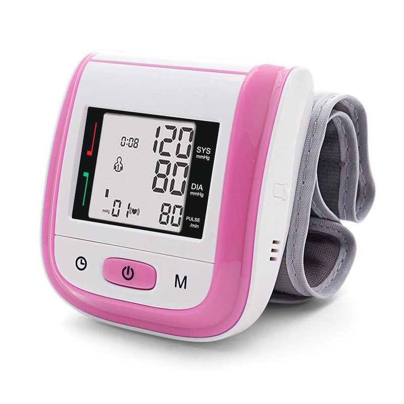 Automatic Digital Wrist Sphygmomanometer Wellness Pink - DailySale