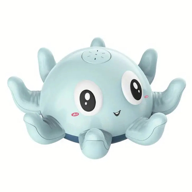 Automatic Induction Water Spray Small Octopus with Light Music Play Toys & Games Blue - DailySale