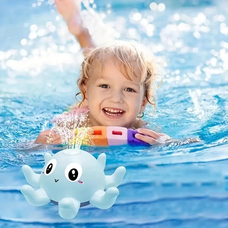 Automatic Induction Water Spray Small Octopus with Light Music Play Toys & Games - DailySale