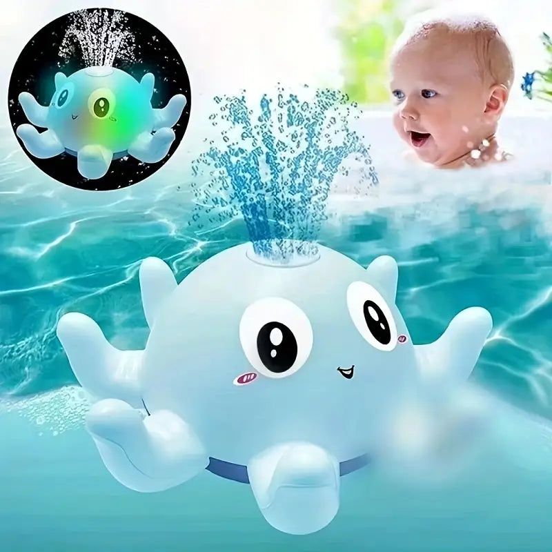 Automatic Induction Water Spray Small Octopus with Light Music Play Toys & Games - DailySale