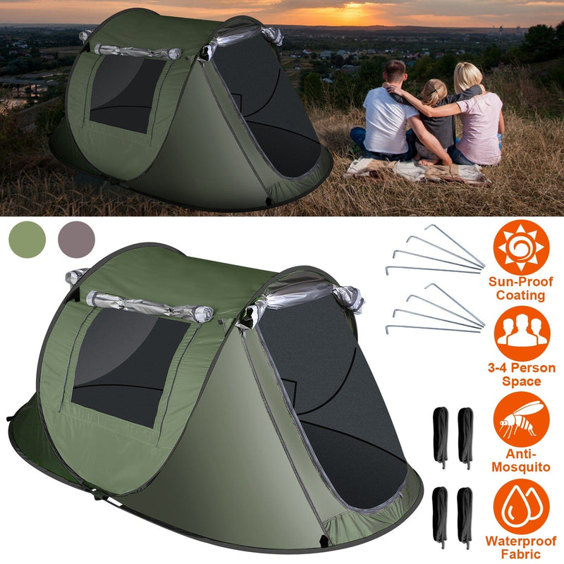 Automatic Pop Up Camping Tent Sports & Outdoors - DailySale