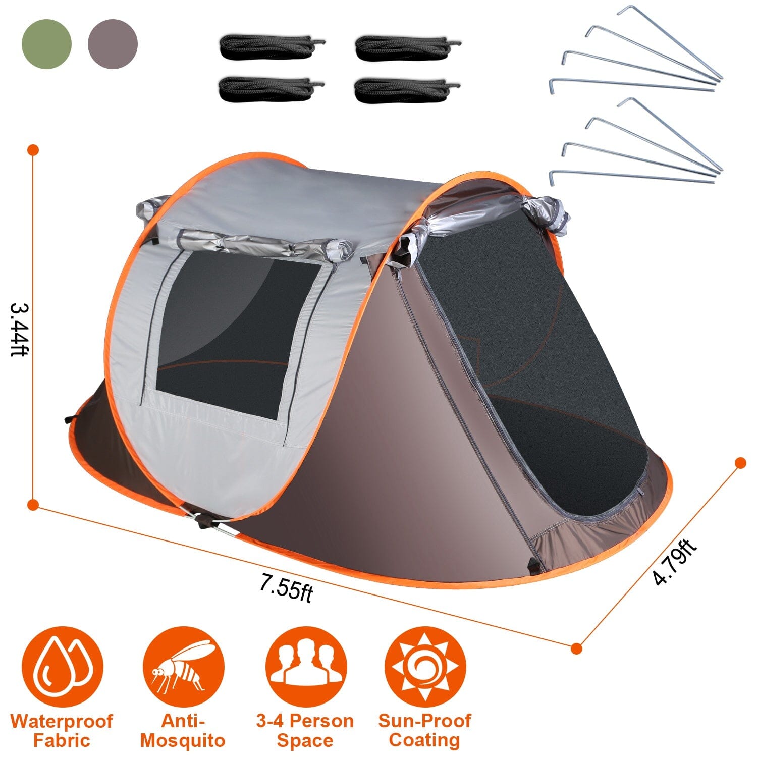 Automatic Pop Up Camping Tent Sports & Outdoors - DailySale