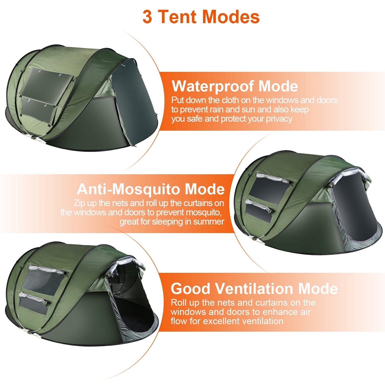 Automatic Pop Up Camping Tent Sports & Outdoors - DailySale